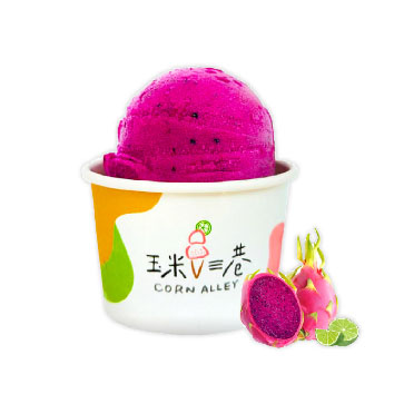 玉米三巷 火龍果檸檬雪酪